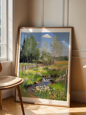Creek In Bloom Plakat - 21 x 29.7 cm (A4) - Nellastore