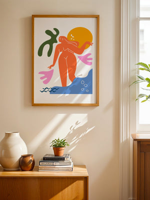 Crimson Crown Face Matisse Plakat - 21 x 29.7 cm - Nellastore