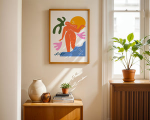 Crimson Crown Face Matisse Plakat - 21 x 29.7 cm - Nellastore