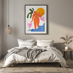 Crimson Crown Face Matisse Plakat - 21 x 29.7 cm - Nellastore