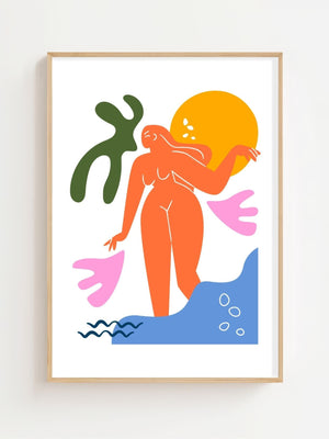 Crimson Crown Face Matisse Plakat - 21 x 29.7 cm - Nellastore