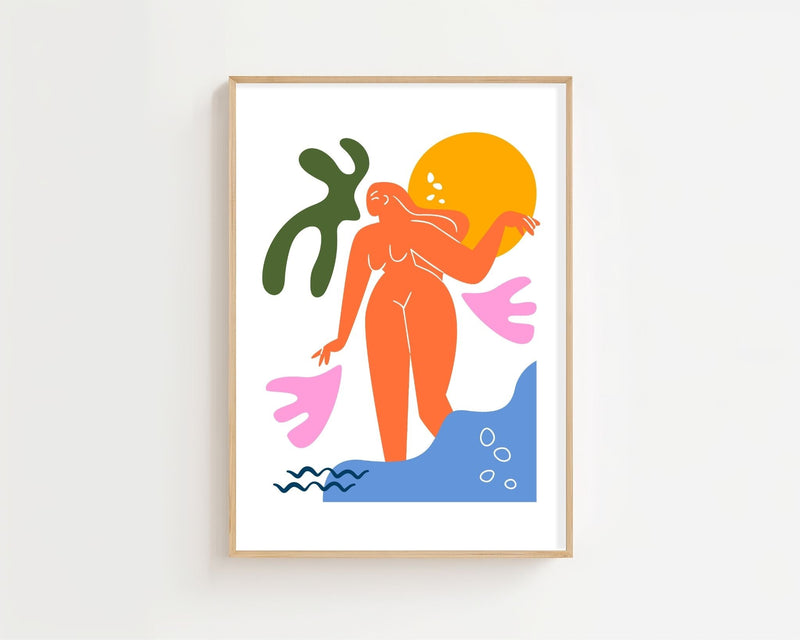 Crimson Crown Face Matisse Plakat - 21 x 29.7 cm - Nellastore