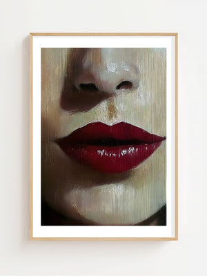 Crimson Lips Plakat - 21 x 29.7 cm (A4) - Nellastore
