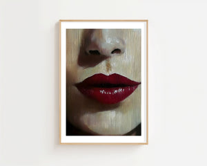 Crimson Lips Plakat - 21 x 29.7 cm (A4) - Nellastore