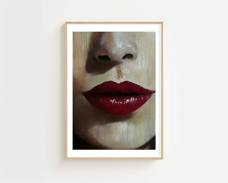 Crimson Lips Plakat - 21 x 29.7 cm (A4) - Nellastore