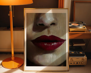 Crimson Lips Plakat - 21 x 29.7 cm (A4) - Nellastore