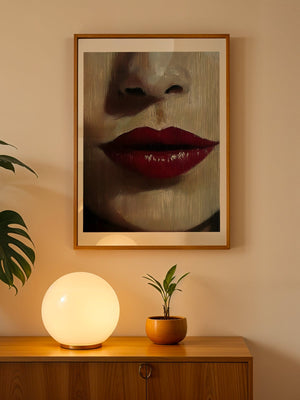 Crimson Lips Plakat - 21 x 29.7 cm (A4) - Nellastore