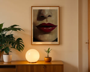 Crimson Lips Plakat - 21 x 29.7 cm (A4) - Nellastore