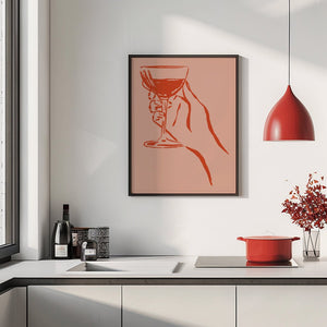 Crimson Toast Wine Plakat - 21 x 29.7 cm - Nellastore