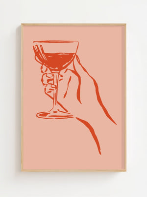 Crimson Toast Wine Plakat - 21 x 29.7 cm - Nellastore