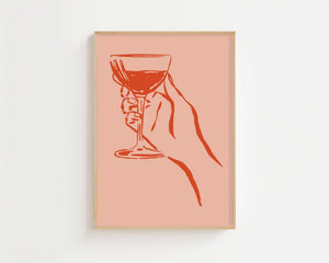 Crimson Toast Wine Plakat - 21 x 29.7 cm - Nellastore