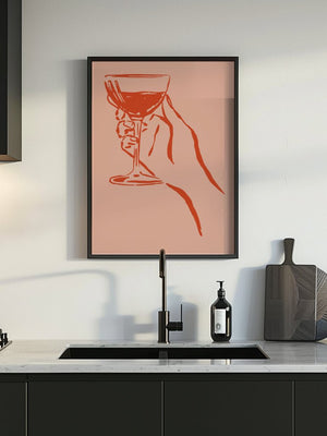 Crimson Toast Wine Plakat - 21 x 29.7 cm - Nellastore