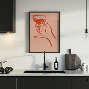 Crimson Toast Wine Plakat - 21 x 29.7 cm - Nellastore