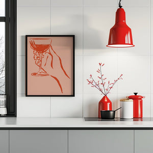 Crimson Toast Wine Plakat - 21 x 29.7 cm - Nellastore