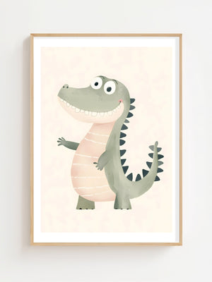 Crocodile Plakat - 21 x 29.7 cm (A4) - Nellastore