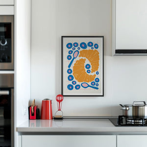 Croissant Morning Plakat - 21 x 29.7 cm - Nellastore