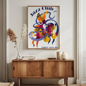 Cubist Jazz Session Plakat - 21 x 29.7 cm - Nellastore