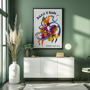 Cubist Jazz Session Plakat - 21 x 29.7 cm - Nellastore