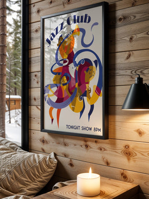 Cubist Jazz Session Plakat - 21 x 29.7 cm - Nellastore
