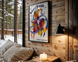 Cubist Jazz Session Plakat - 21 x 29.7 cm - Nellastore