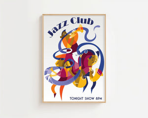 Cubist Jazz Session Plakat - 21 x 29.7 cm - Nellastore