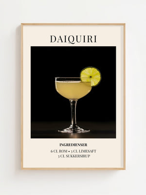 Daiquiri Plakat - 21 x 29.7 cm (A4) - Nellastore