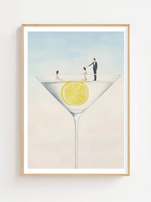 Dancing On A Martini Plakat - 21 x 29.7 cm (A4) - Nellastore