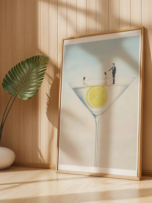 Dancing On A Martini Plakat - 21 x 29.7 cm (A4) - Nellastore