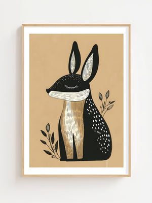 Dark Bunny Plakat - 21 x 29.7 cm (A4) - Nellastore