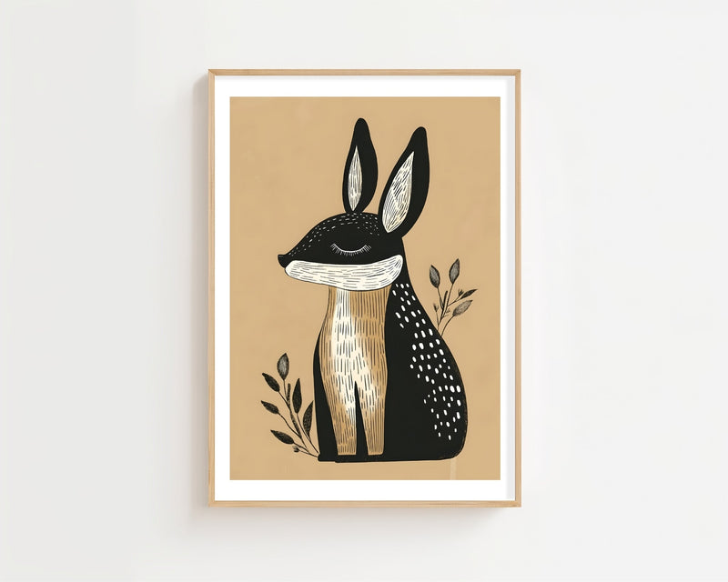 Dark Bunny Plakat - 21 x 29.7 cm (A4) - Nellastore