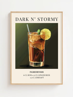 Dark N' Stormy Plakat - 21 x 29.7 cm (A4) - Nellastore