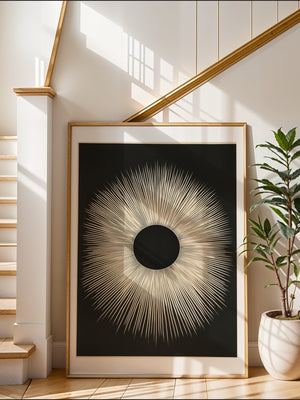 Dark Solar Burst Plakat - 21 x 29.7 cm (A4) - Nellastore