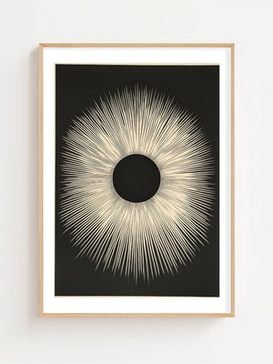 Dark Solar Burst Plakat - 21 x 29.7 cm (A4) - Nellastore