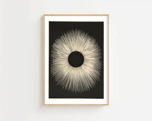 Dark Solar Burst Plakat - 21 x 29.7 cm (A4) - Nellastore