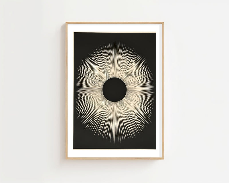 Dark Solar Burst Plakat - 21 x 29.7 cm (A4) - Nellastore
