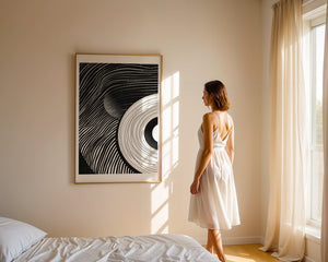 Dark Spiral Lines Plakat - 21 x 29.7 cm (A4) - Nellastore