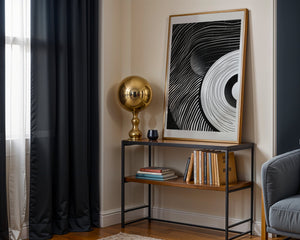 Dark Spiral Lines Plakat - 21 x 29.7 cm (A4) - Nellastore