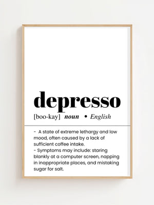 Depresso Plakat - 21 x 29.7 cm (A4) - Nellastore