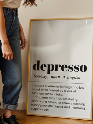 Depresso Plakat - 21 x 29.7 cm (A4) - Nellastore