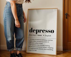 Depresso Plakat - 21 x 29.7 cm (A4) - Nellastore