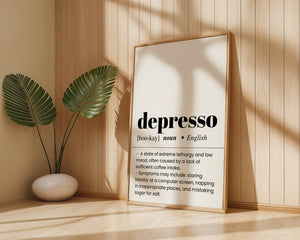 Depresso Plakat - 21 x 29.7 cm (A4) - Nellastore