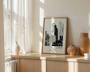Desert Cactus Landscape Plakat - 21 x 29.7 cm - Nellastore
