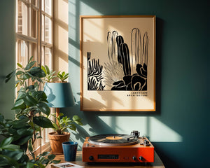 Desert Cactus Landscape Plakat - 21 x 29.7 cm - Nellastore