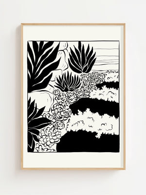 Desert Garden Contrast Plakat - 21 x 29.7 cm - Nellastore