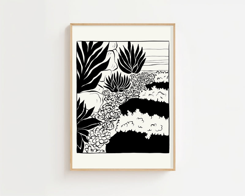 Desert Garden Contrast Plakat - 21 x 29.7 cm - Nellastore