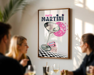 Dirty Martini Disco Plakat - 21 x 29.7 cm (A4) - Nellastore