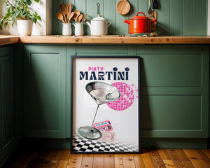 Dirty Martini Disco Plakat - 21 x 29.7 cm (A4) - Nellastore