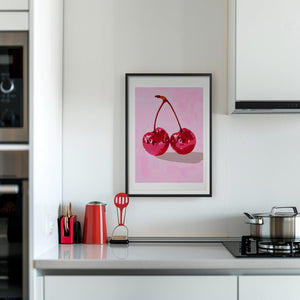 Disco Cherries Plakat - 21 x 29.7 cm (A4) - Nellastore