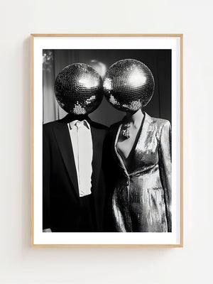 Disco Couple Plakat - 21 x 29.7 cm (A4) - Nellastore