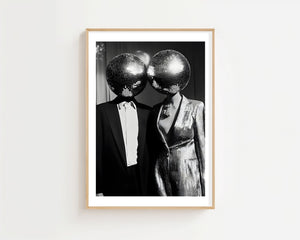Disco Couple Plakat - 21 x 29.7 cm (A4) - Nellastore